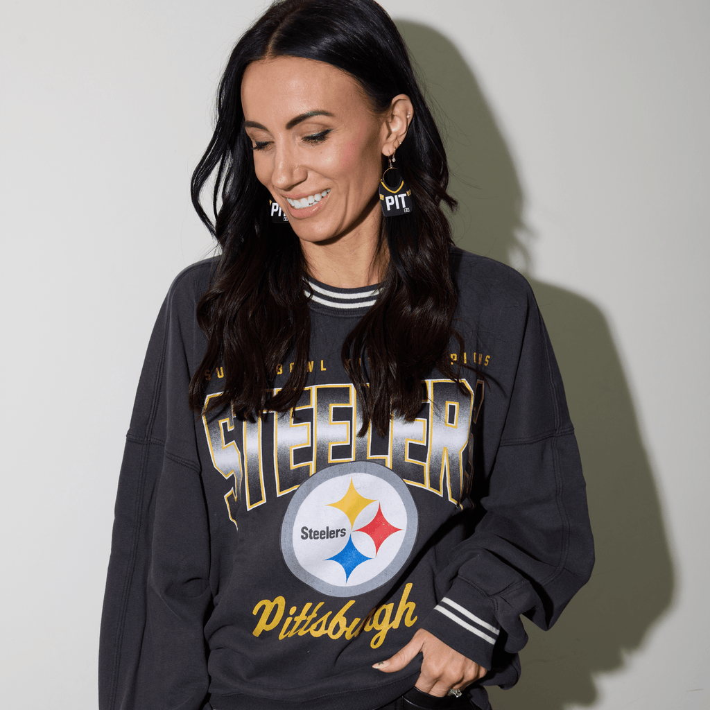 Pittsburgh Football Jersey Earrings