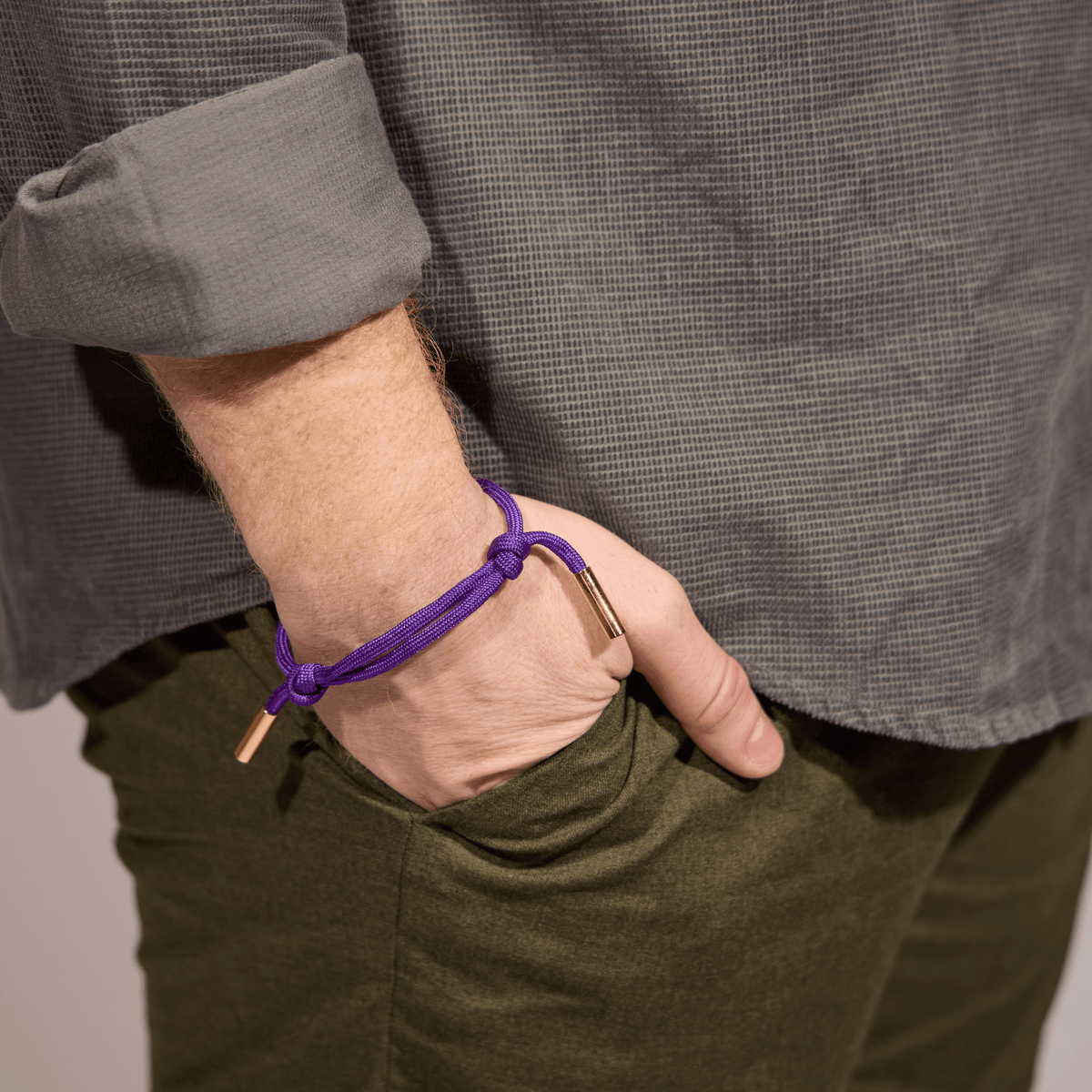 Purple Cord Bracelet