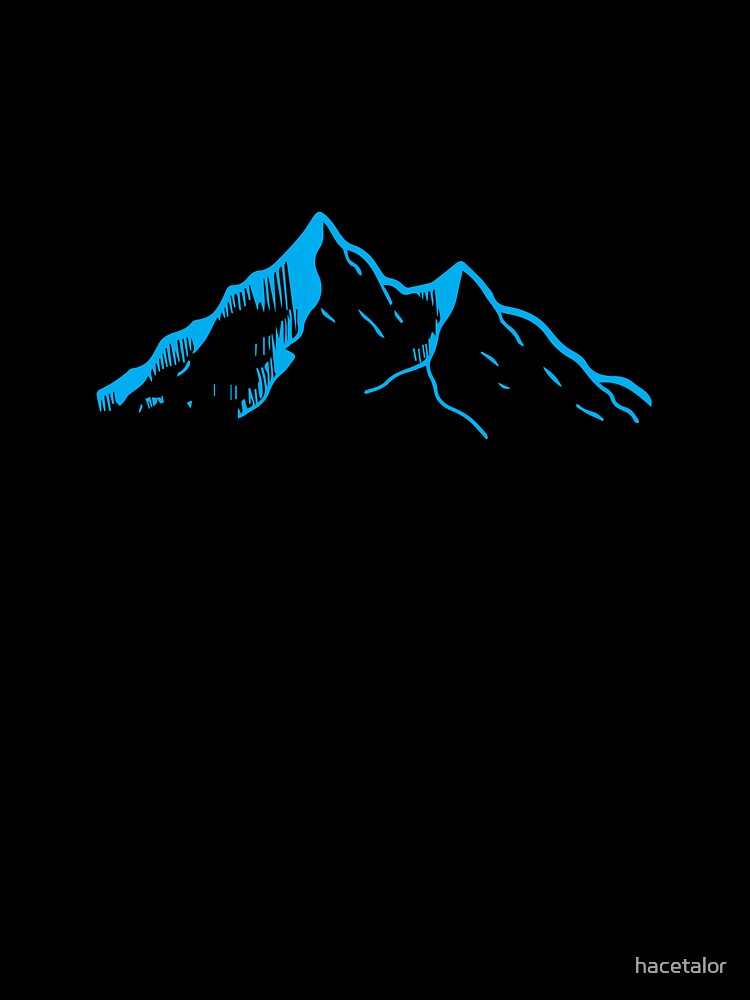 minimalist mountain sticker by hacetalor