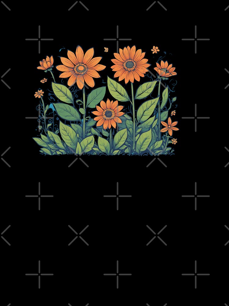 orange wildflowers by stickersvnzla
