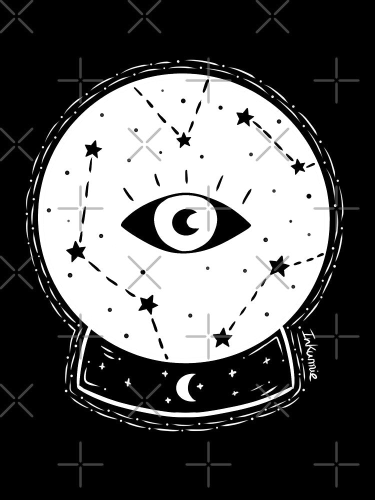 Magic clairvoyance crystal ball by Inkumie