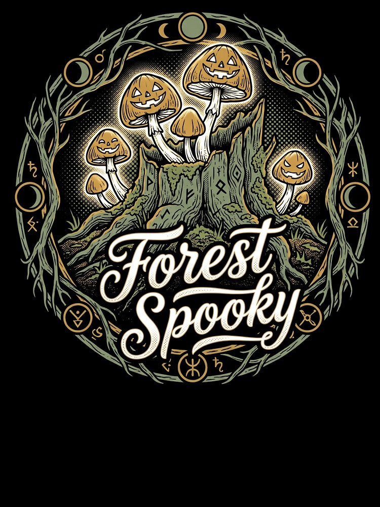 Forest Spooky Pumpkin Mushroom Cottagegoth Halloween by TeNovaStudio ⭐⭐⭐⭐⭐