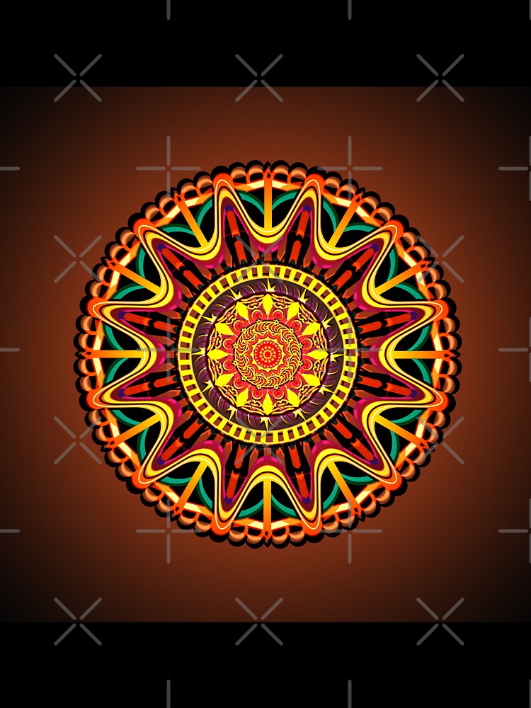 Mandala orange feel by angeldecuir