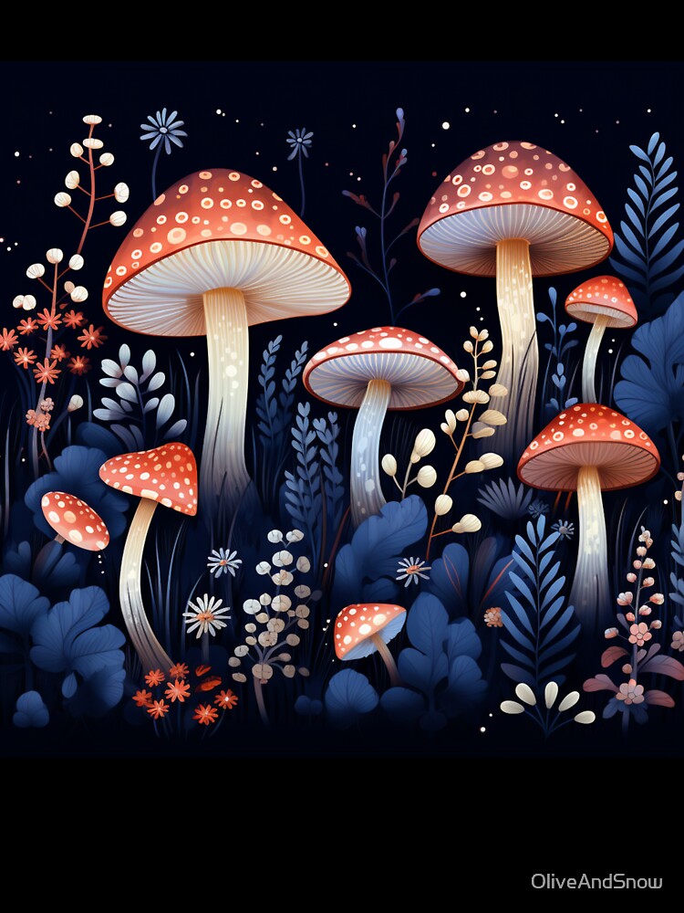 Red mushroom fairycore Enchanted Garden by OliveAndSnow