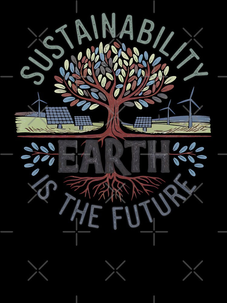 Sustaninability Eco Friendly Earth is the Future by TeeVinci