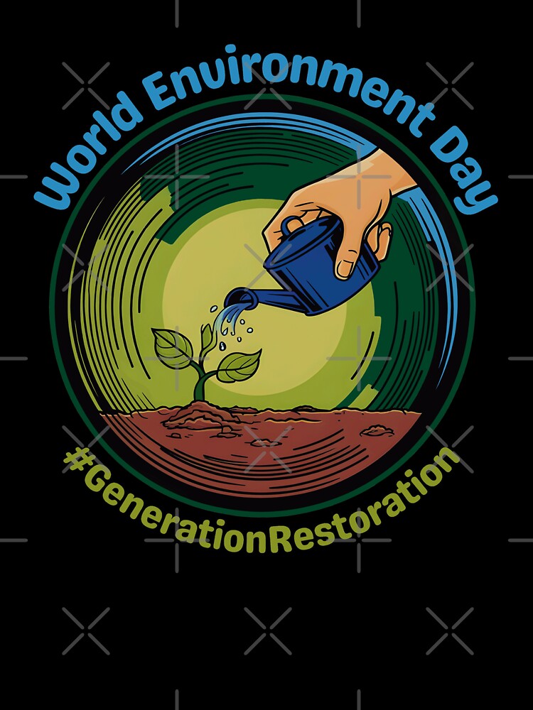 World Environment Day T-Shirt | #GenerationRestoration Eco-Friendly Tee by legendaryskins