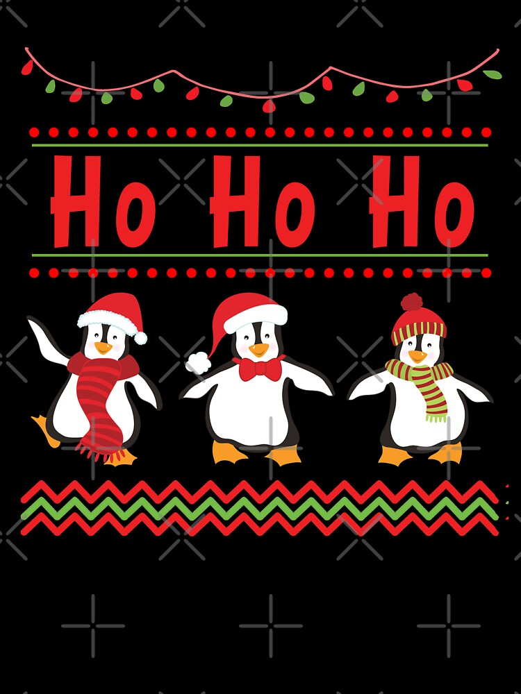 Funny Christmas Penguin Holiday Design by SpiritWestDesig