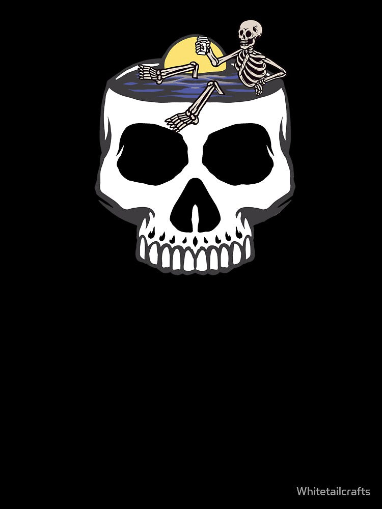 Coffee Drinking skeleton by Whitetailcrafts