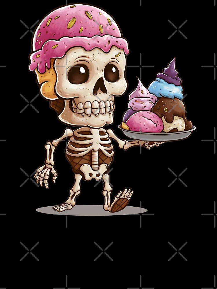 Skeleton caricature of ice cream by MRFEZOO2030