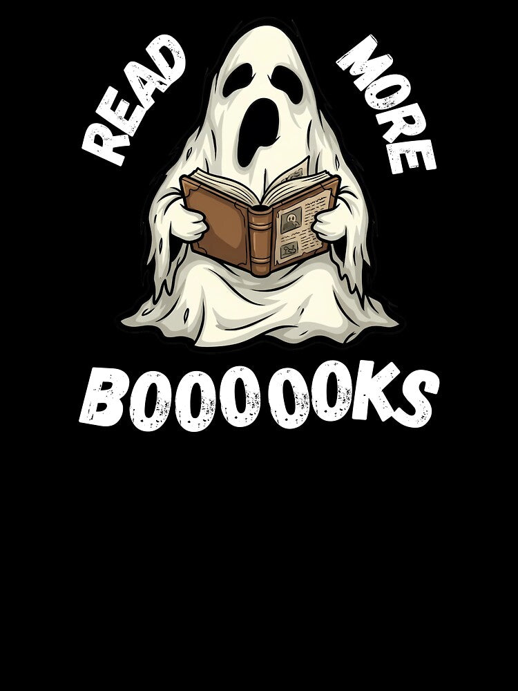 Read More Booooooks Spooky Ghost Reading Bookworm by Jacob Zubek