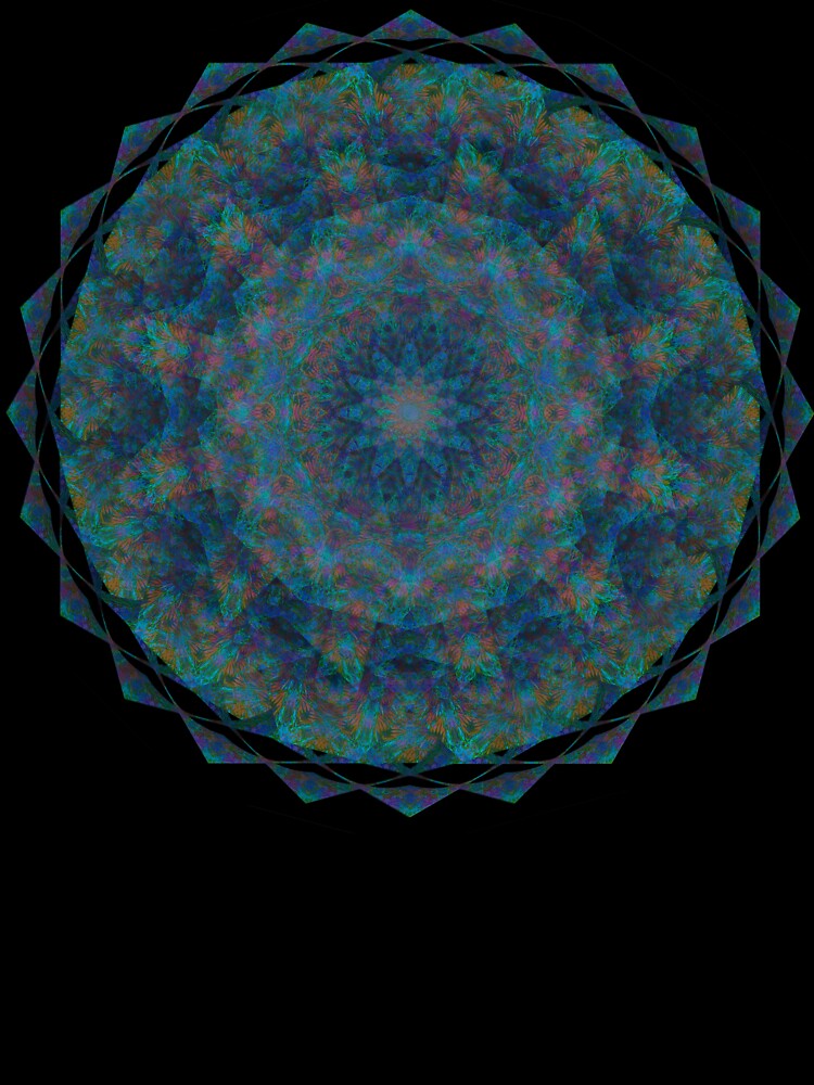 A Mandala-inspired image is rendered in bright colors by ThomMorris