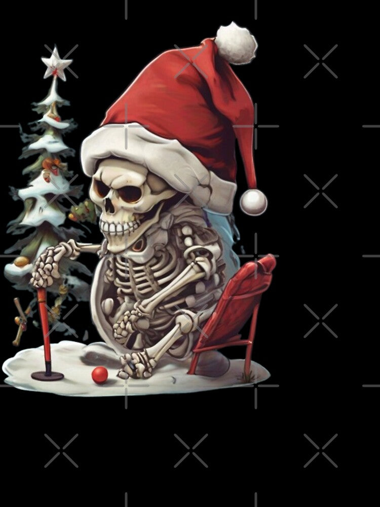 Funny Christmas Skeleton Golf Funny Xmas Gift For Golfers by bluel_evin