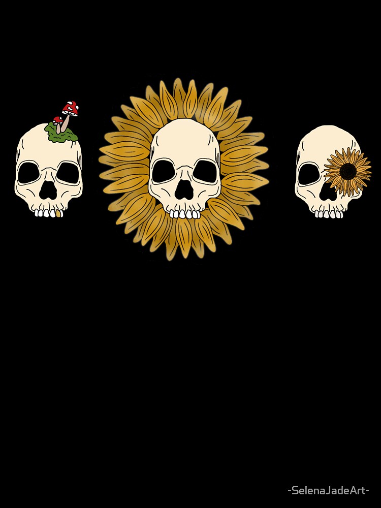 Large 3 Skulls by -SelenaJadeArt-