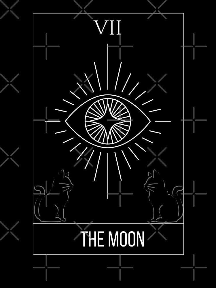 Tarot card crescent moon and cat eye Classic t-shirt by Nizznoy