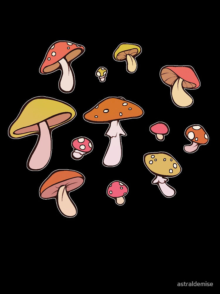 Multitudes of Mushrooms by astraldemise