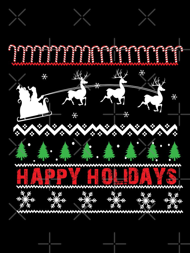 Happy holidays Christmas T Shirt by URBANBOX