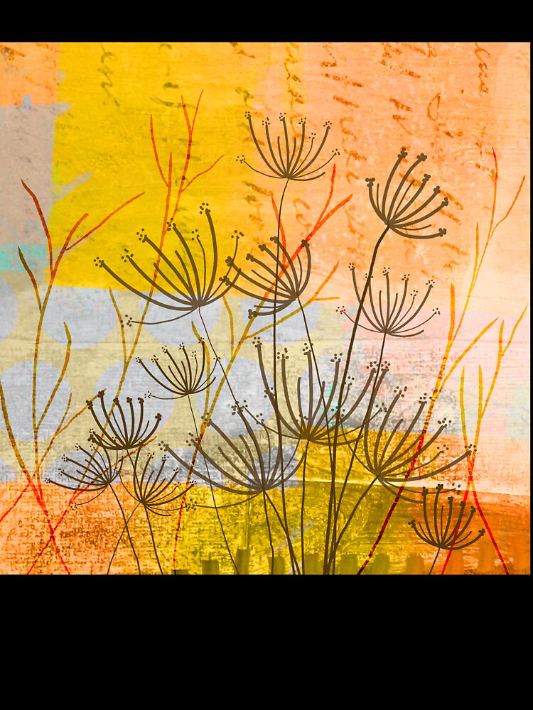Wild Garden Abstract Digital Art Design by NancyMerkle