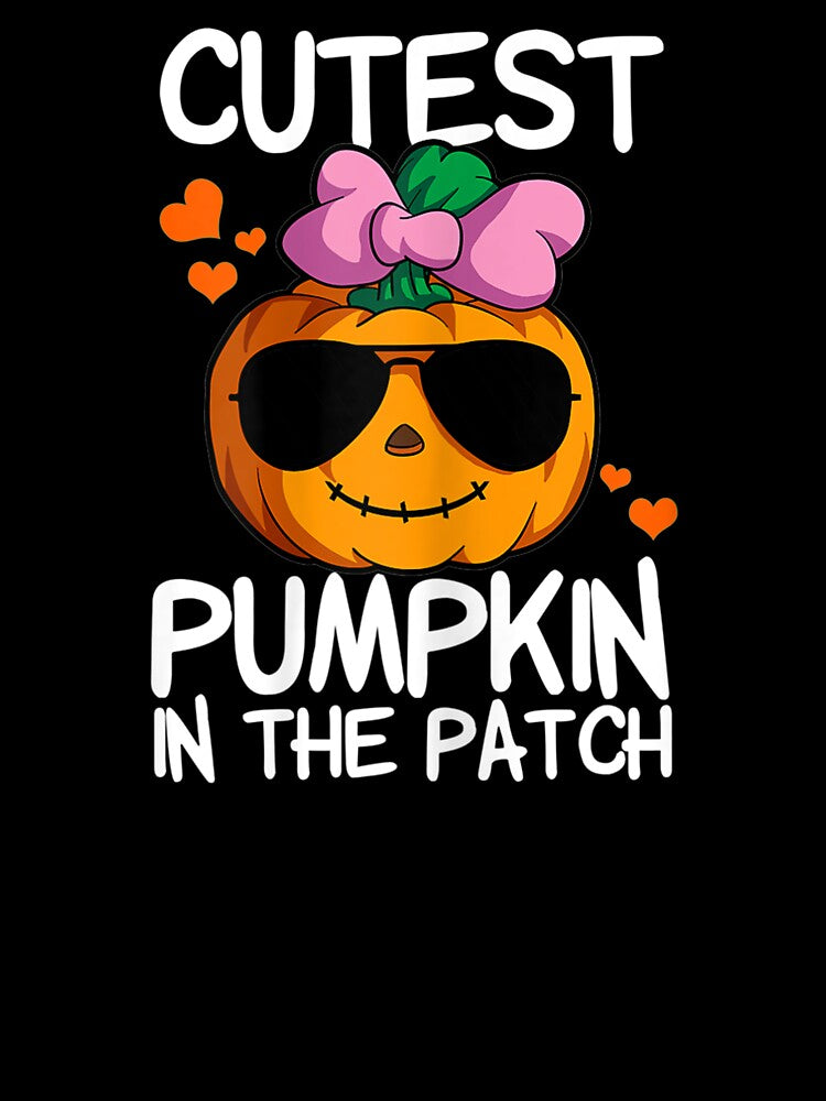 Cutest Pumpkin In The Patch Kids Girls Halloween Pumpkin by Jonathanhagerst
