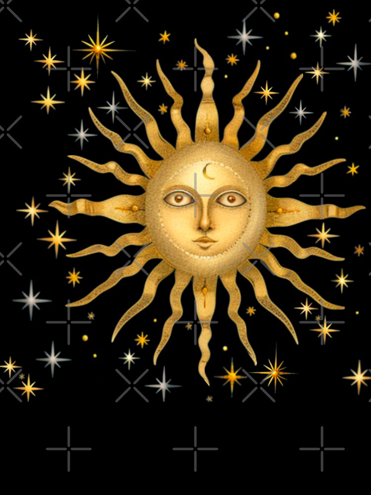 Celestial golden sun by Artlizzard