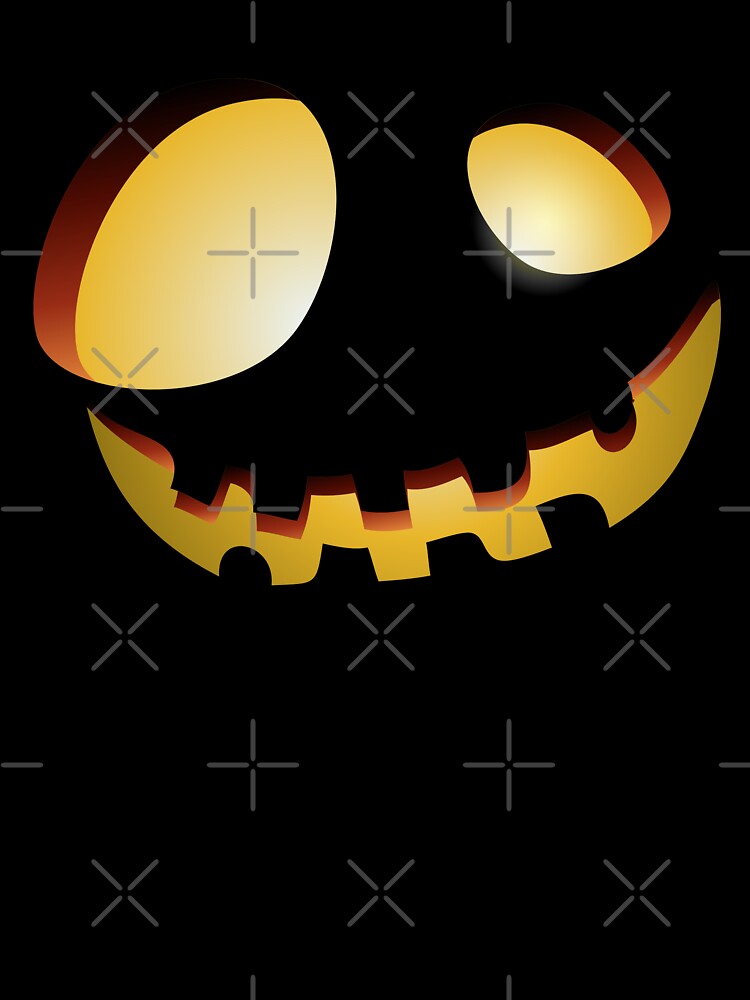 Spooky Halloween Jack-o-Lantern Monster Face by dk80