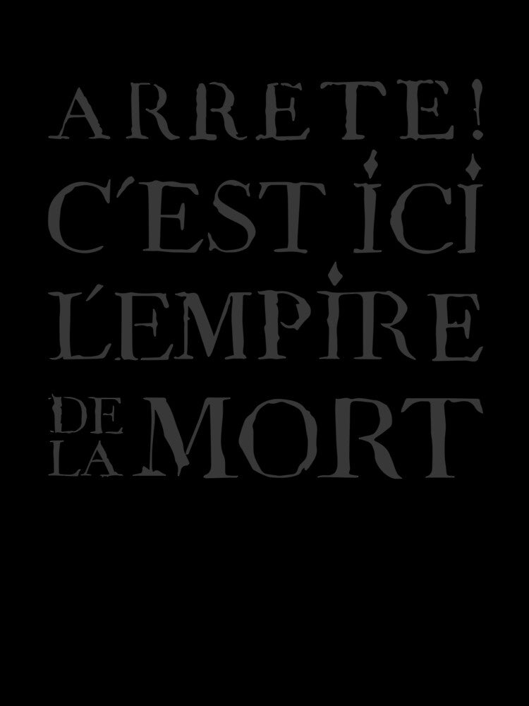 Paris Catacombs Empire of the Dead (Black) by DesignsByDree