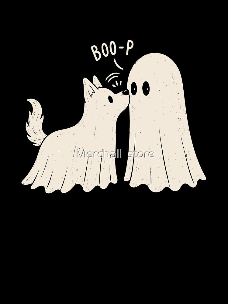 Boo Boo-p Dog Ghost T-shirt, Cute Halloween Dog Lover Gift, Spooky Puppy Graphic Tee, Funny Halloween Dog Lovers by Merchall  store