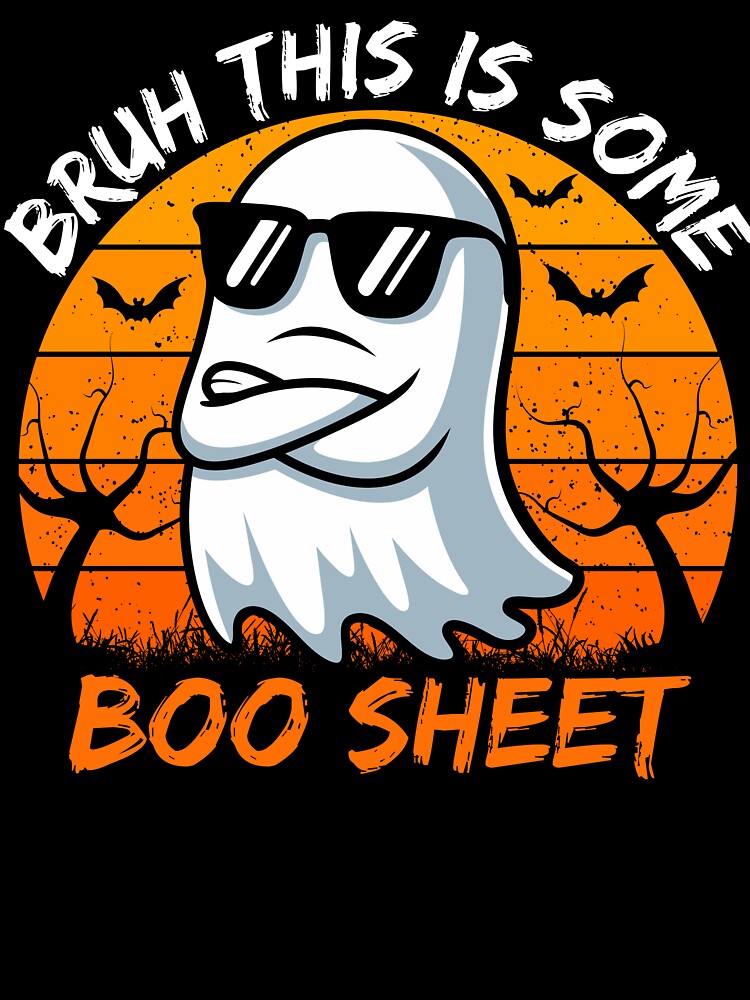 Funny Boo Sheet Ghost Halloween Retro Spooky Season by TheVogueVibes