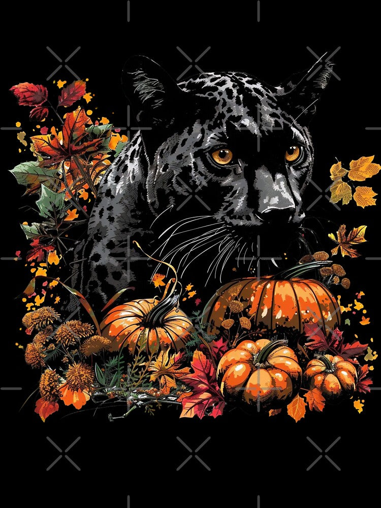 Fall Pumpkins Panther by DigitalToast
