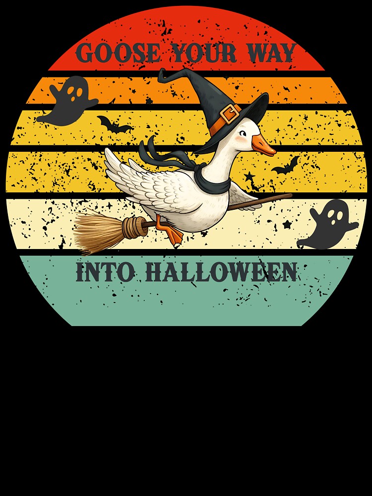 Retro Halloween Vintage.Goose your way into Halloween.Funny Goose. by JAGA-ALIME