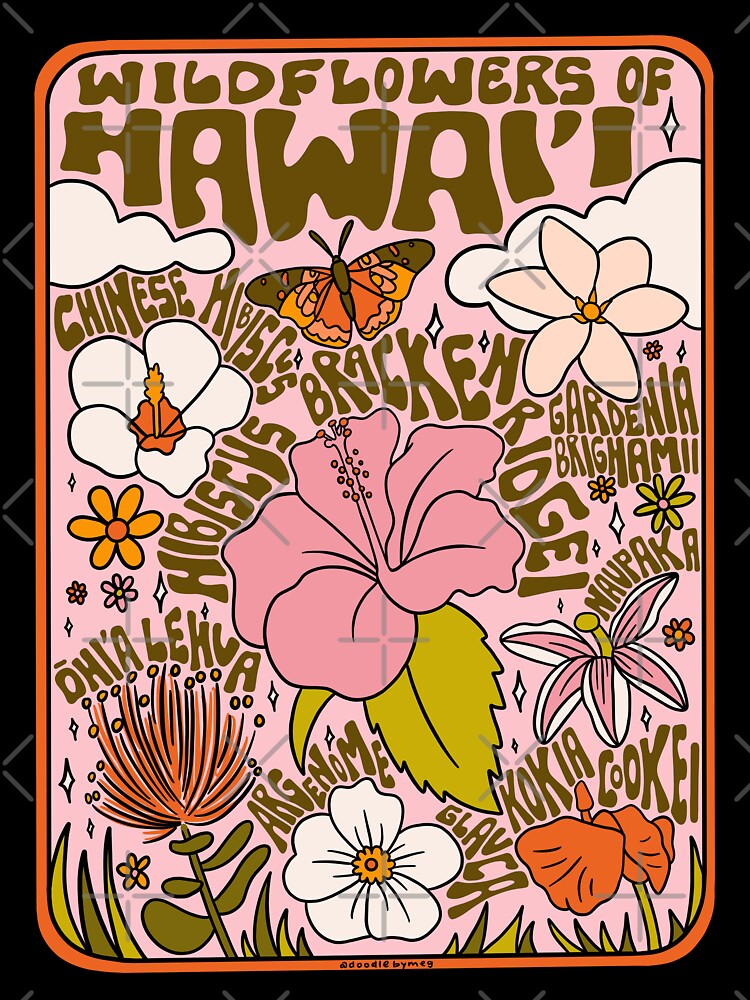Hawaii Wildflowers by doodlebymeg