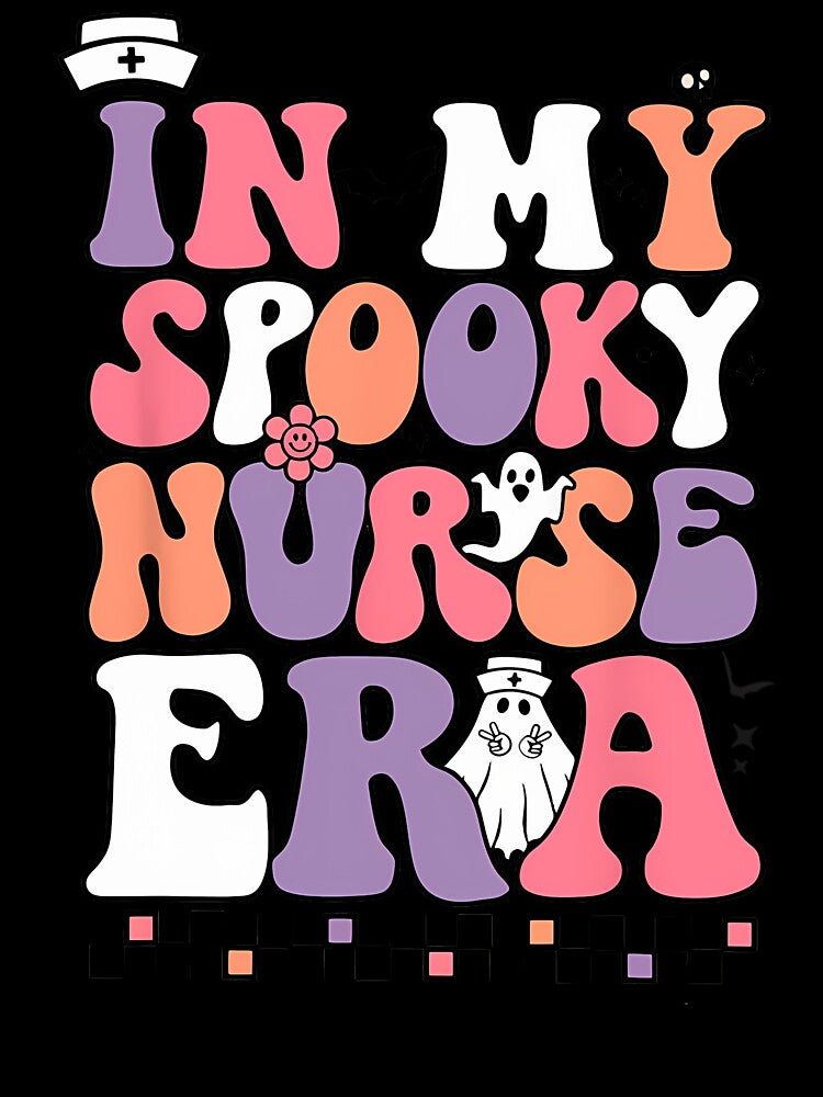 In My Spooky Nurse Era Halloween Groovy Ghost Spooky Nurse by lirdondedejg