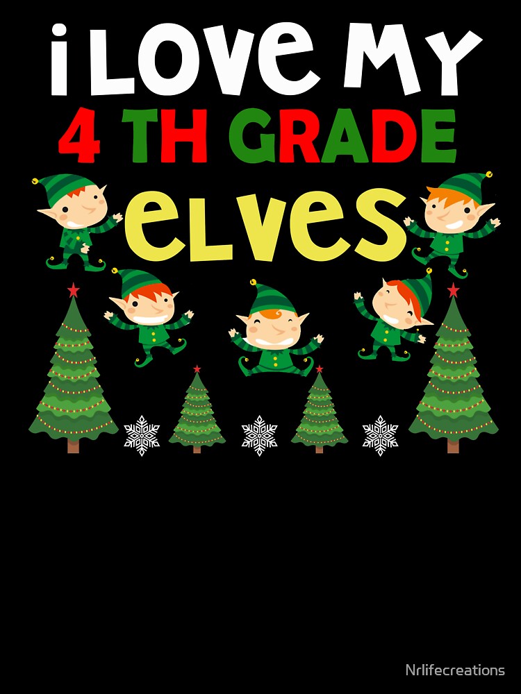 4th Grade Elves Christmas Shirt, Christmas Shirt, Funny Christmas Shirt, Christmas Party Shirt by Nrlifecreations