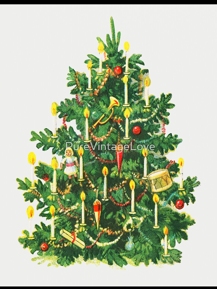 Vintage Christmas Tree Card by PureVintageLove