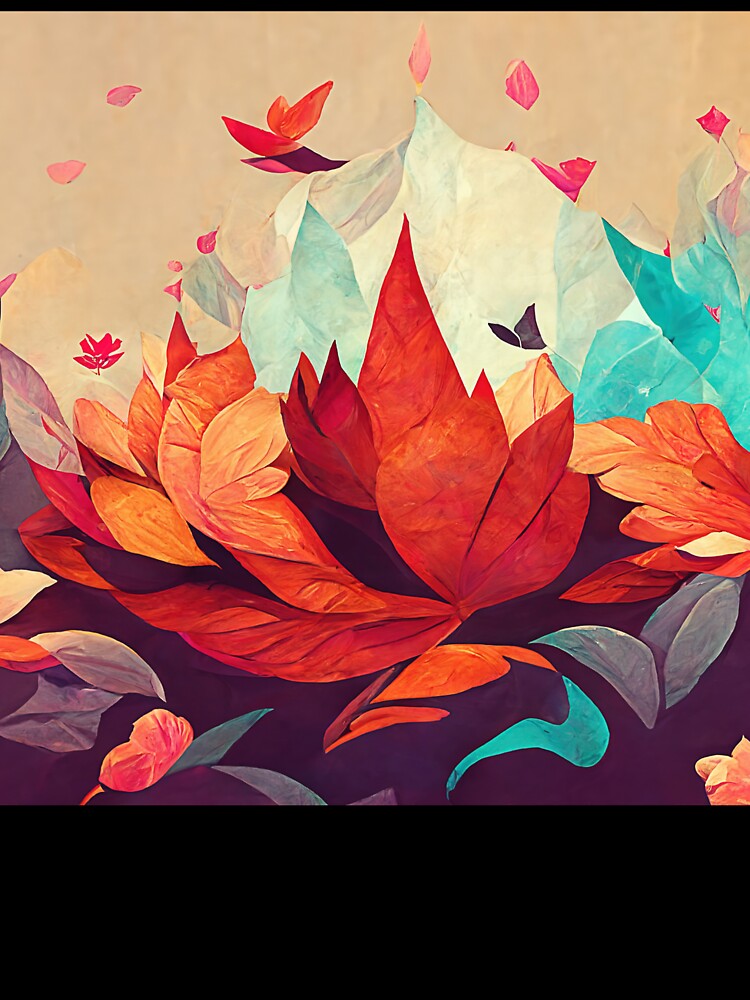 Autumn Leaves - abstract - illustration painting by ONORMAL