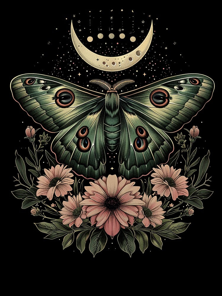 Moth & Moon by BohemianBandit