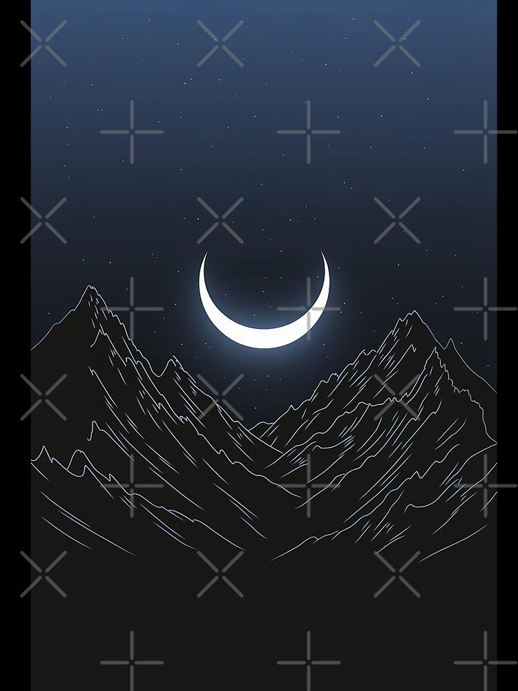 Minimalist Line Art Mountain by Philip-p22
