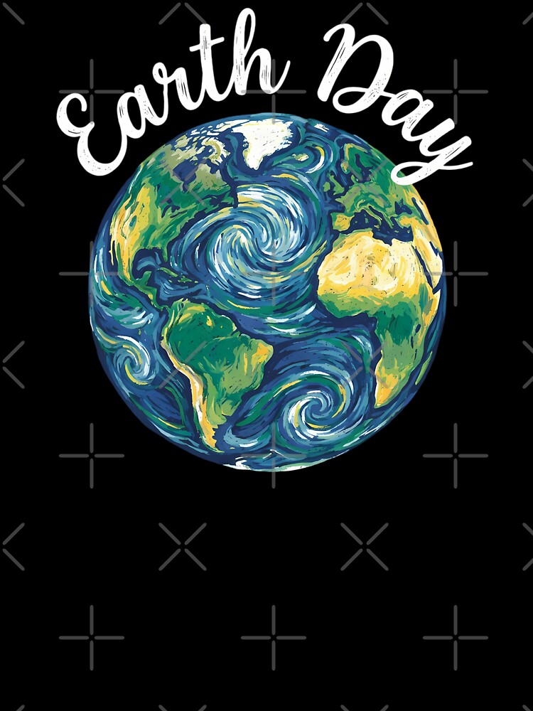 Van Gogh Style Earth Day Starry Night Painterly Planet by chattsuede
