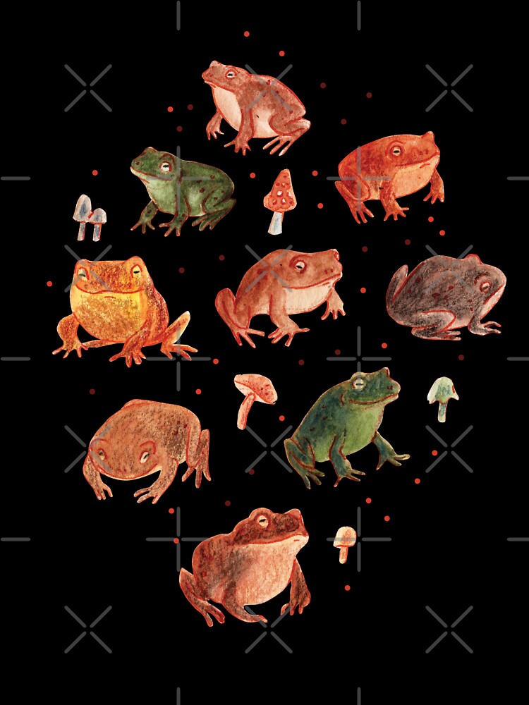 Watercolor Toad Illustration Pattern by Brigidmalloy