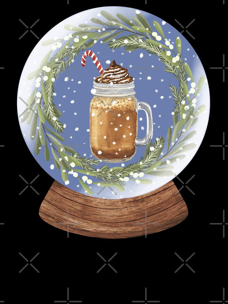 Snow Globe Winter Drinks 4 by TasimaDesign