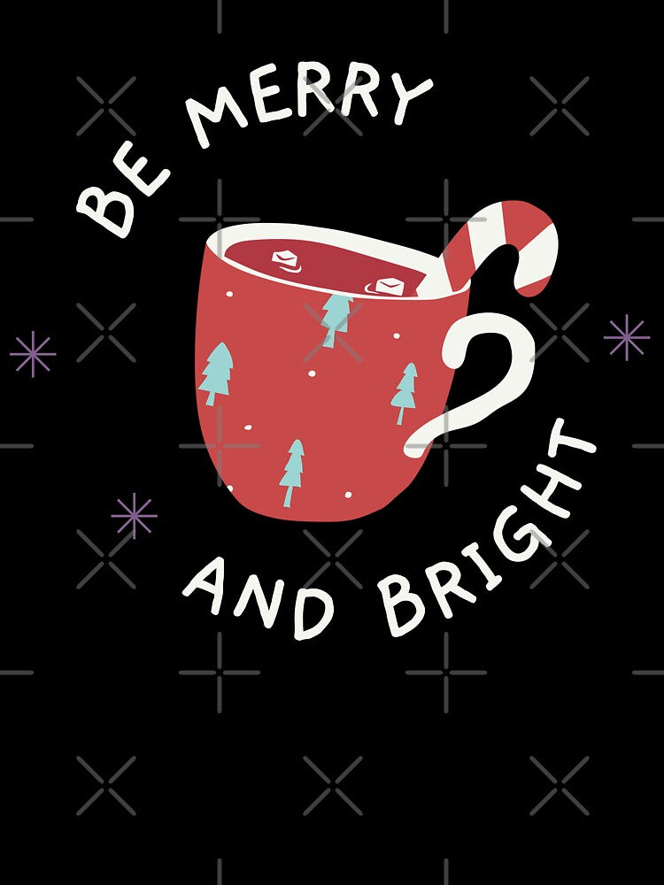 Be Merry and Bright - Christmas Mug and Candy Cane by enny00z