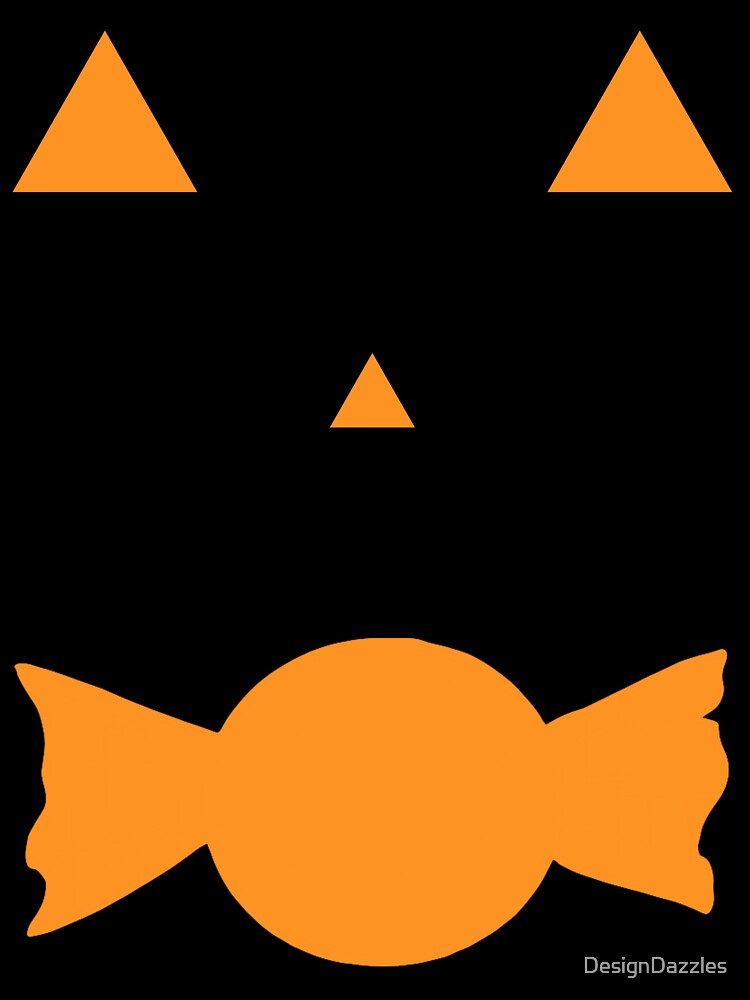 Jack-O-Lantern Face with Candy Mouth | Halloween by DesignDazzles