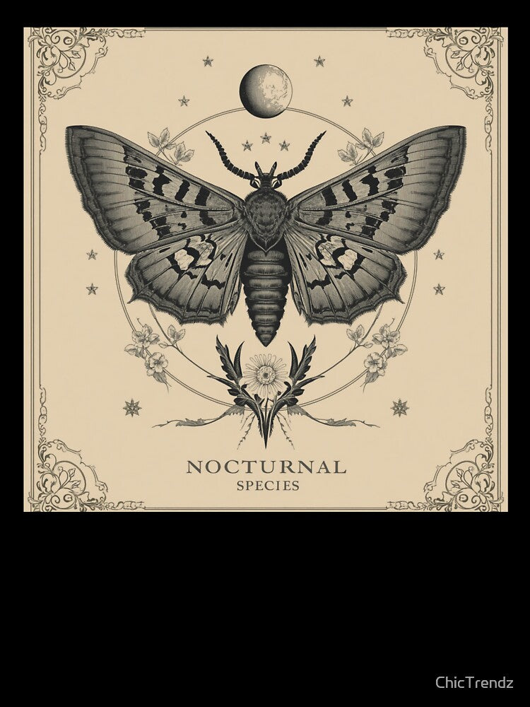 Dark Academia Moth Natural History by ChicTrendz
