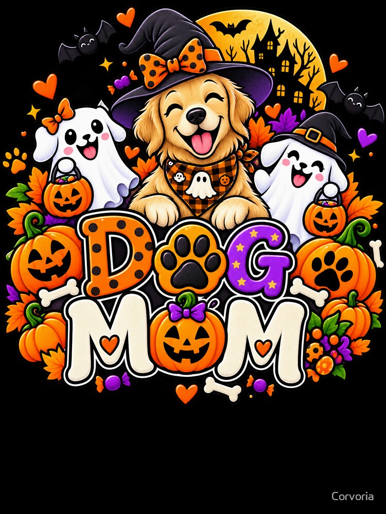 Dog Mom Halloween Halloween Dog Mom Gift Cute Spooky Style by Corvoria