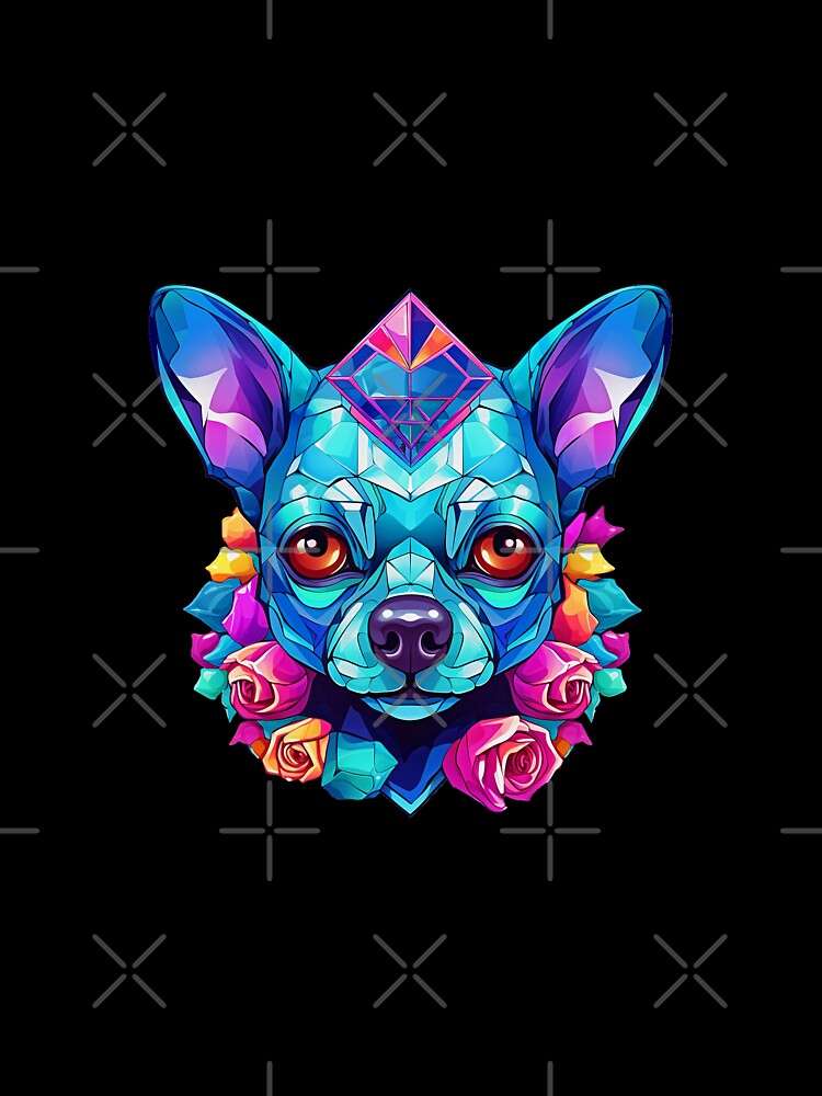 Sugar Skull Dog | Mosaic Dog | Crystal Skull Dog | Day of the Dead | Dia de los Muertos | Catrina | Calaca | Calavera by CoolHippoQuotes
