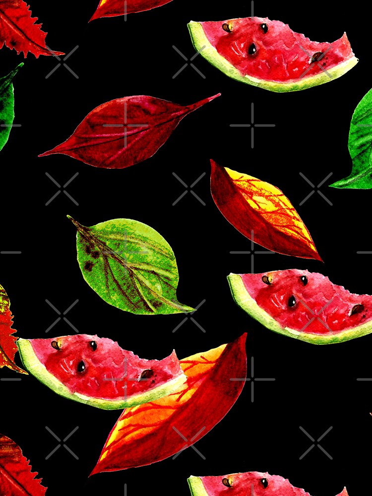 Hello autumn autumnal melon pattern by wolfgangrainer