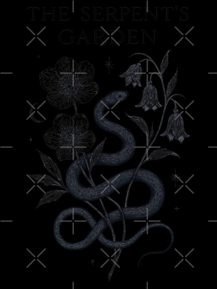 The Serpent's Garden - Gothic Botanical Illustration by Keith & Sandra Barkevich