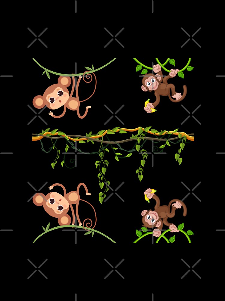 Cute Monkey Climbing - Playful Wildlife Art Design by Egyape by egyape ⭐⭐⭐⭐⭐
