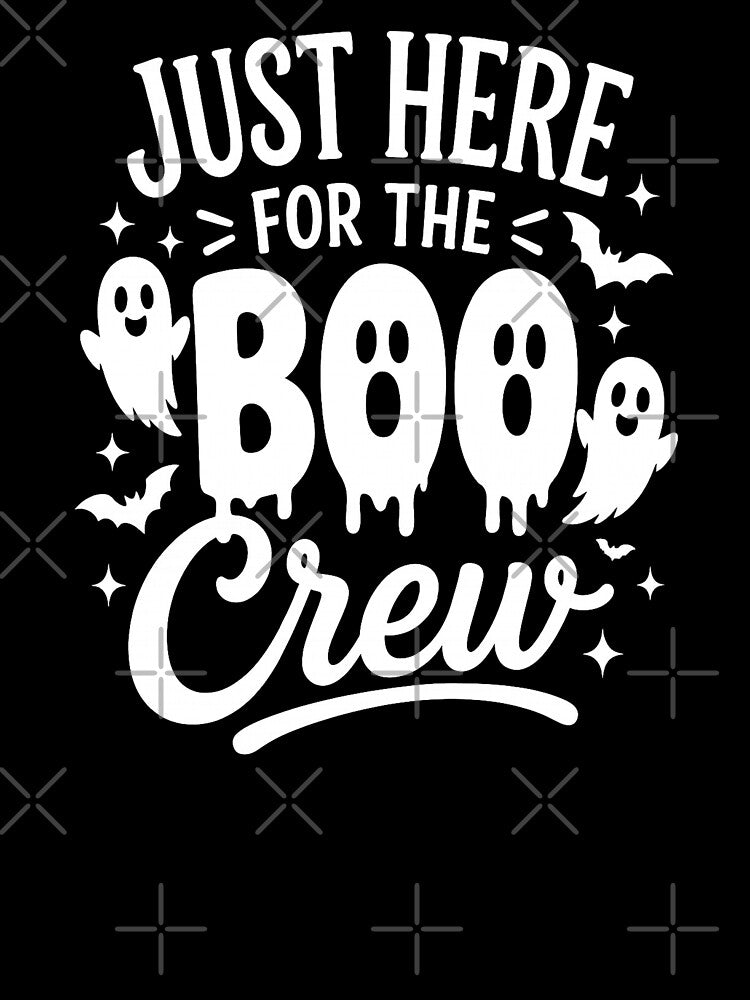 Just Here for the Boo Crew – Cute Ghosts Halloween Party Design by DesignHouse07