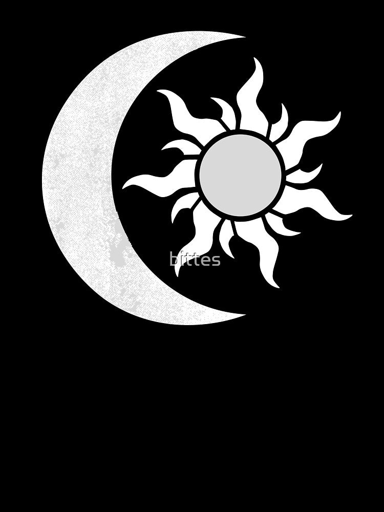 Silver Sun and Moon by bittes