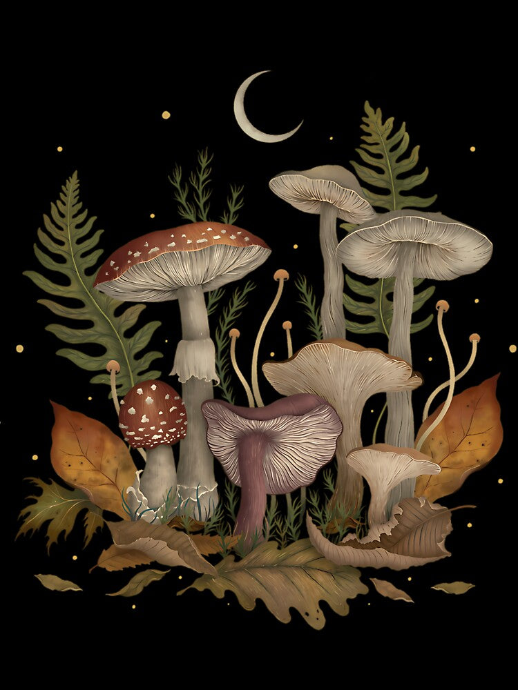 Autumn Mushrooms Dark Academia Woodland by vgggeirjpe25